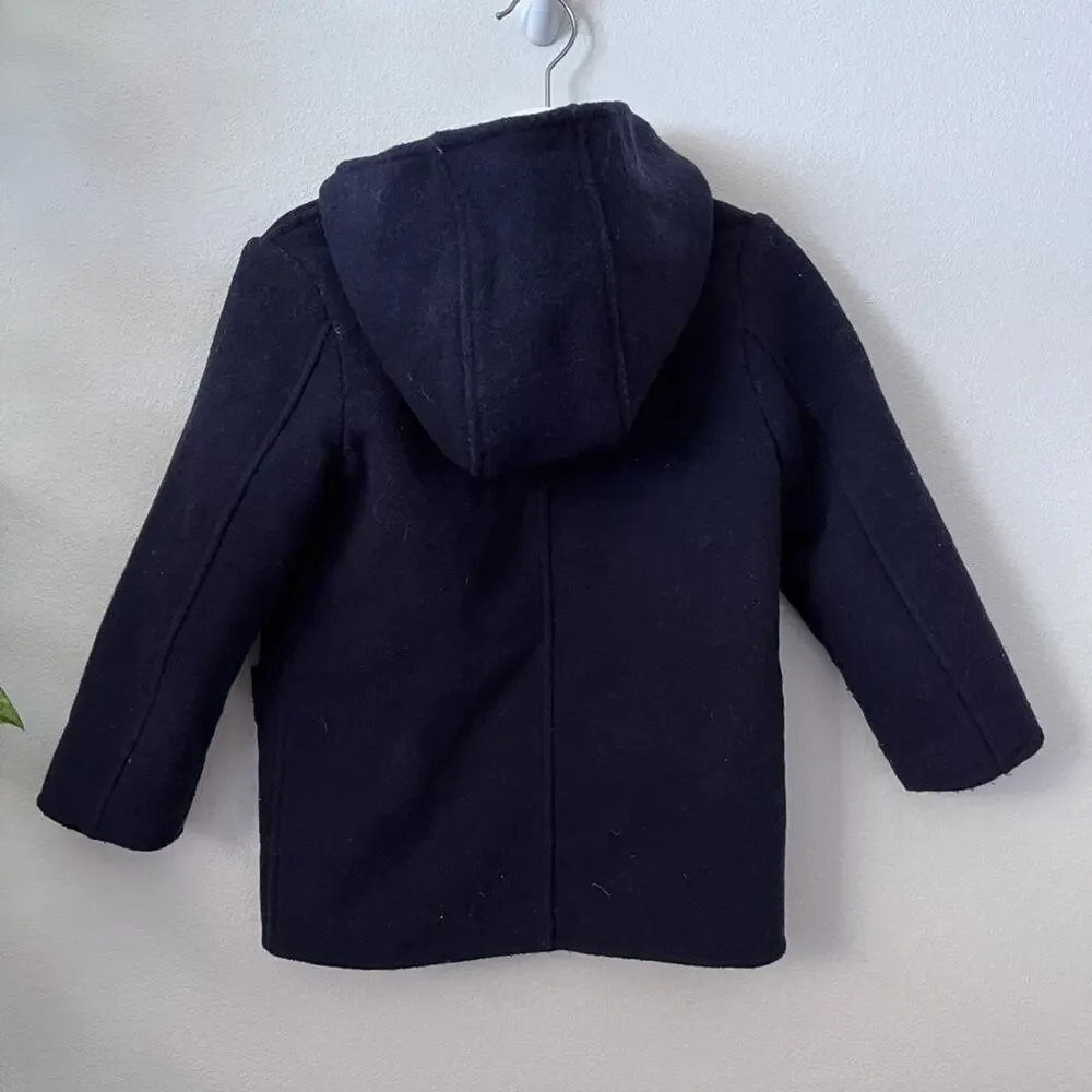 Zara Navy Wool Felt Jacket - 4